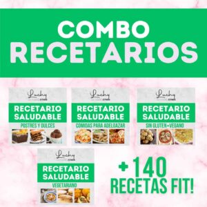 Combo recetarios: 140 recetas Fit